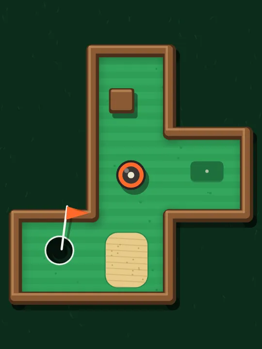 Hole 1 of course #1, easy, par 2