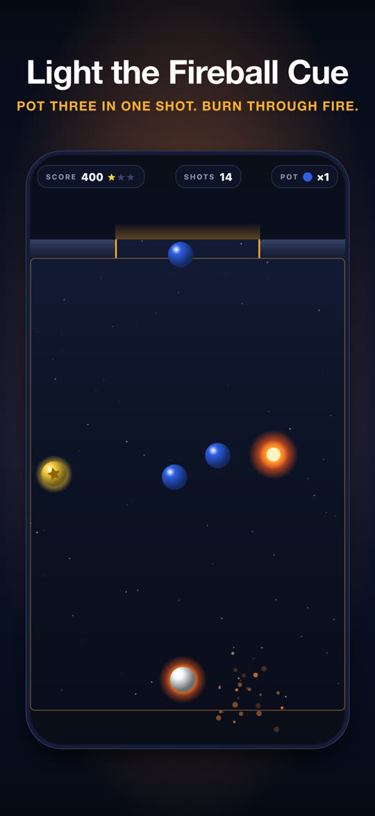 Screenshot: Light the Fireball Cue